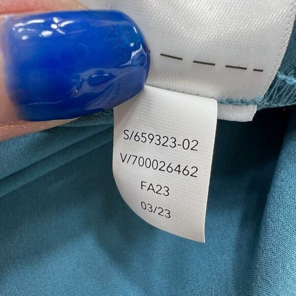 Athleta Savannah Strap Drawstring Waist Mini Dress Blue Size XS - Picture 6 of 9